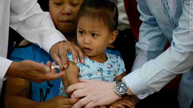 child getting vaccinated